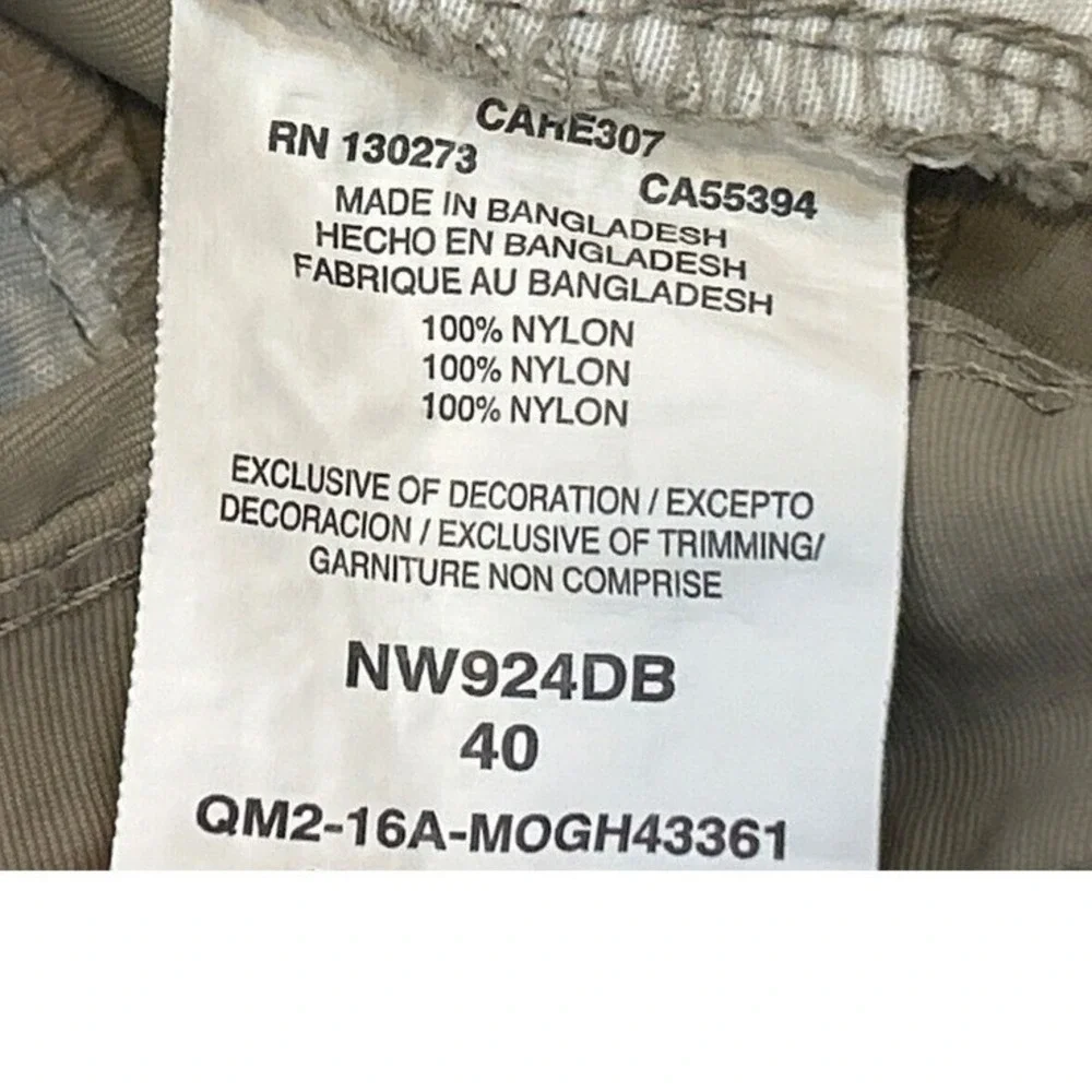 Wrangler Mens Size 40 Tan Outdoor‎ Nylon Cargo Shorts Quick Dry Hiking Utility